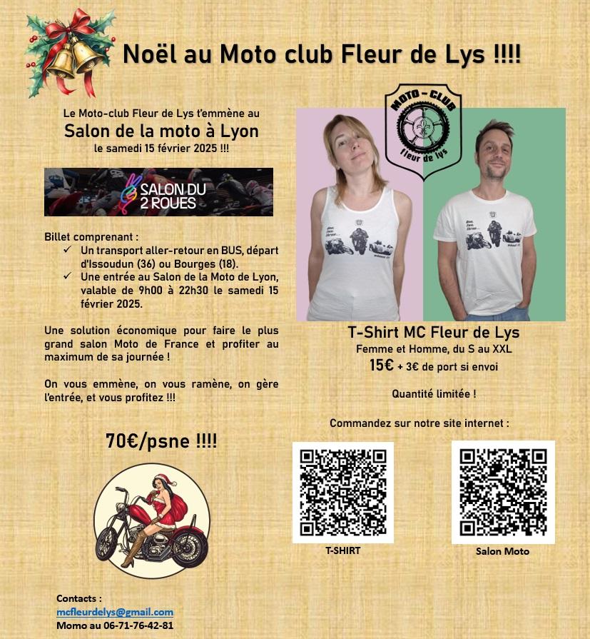 Affiche noel mc fleur de lys